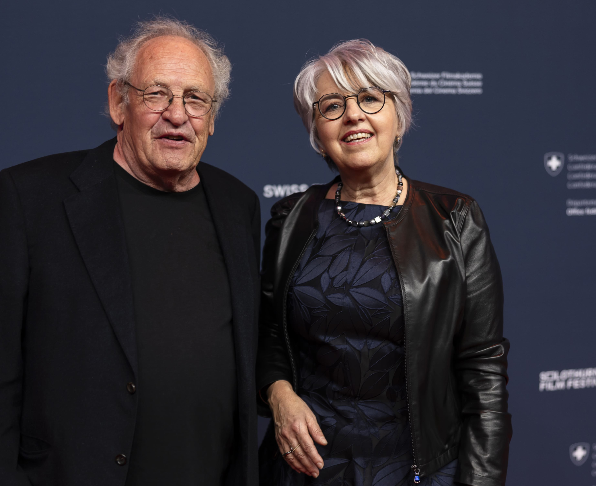 Robert Boner et Elisabeth Baume Schneider lors du Prix du cinema Suisse